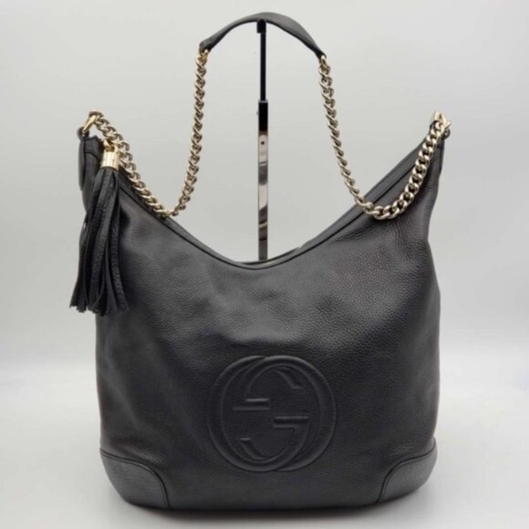 100% Authentic Gucci Leather Shoulder Bag 583-070824 - Picture 1 of 14